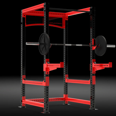 Surplus Strength Power Rack with barbell