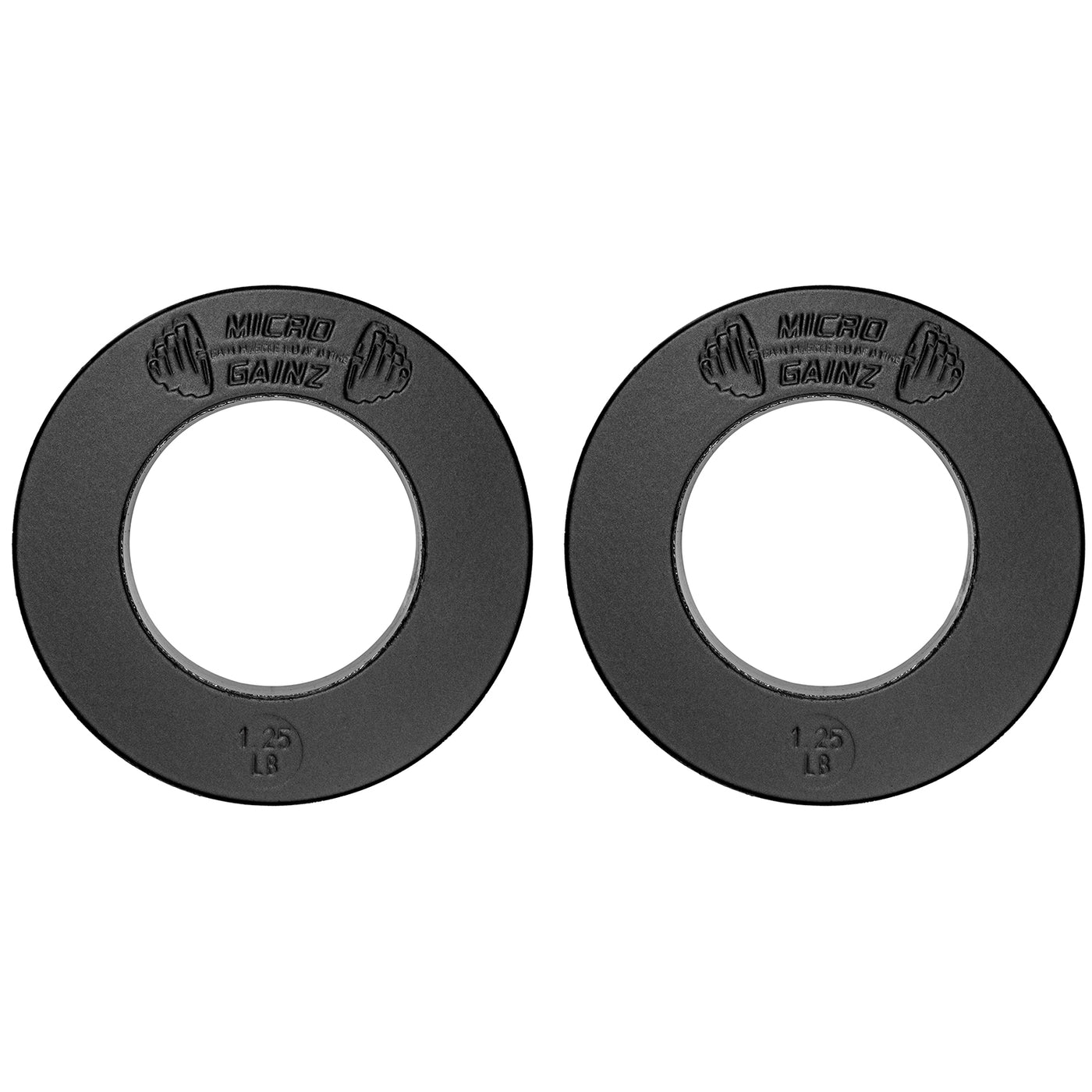 Micro Gainz Olympic Size Fractional Weight Plates Pair of 1.25LB Plates