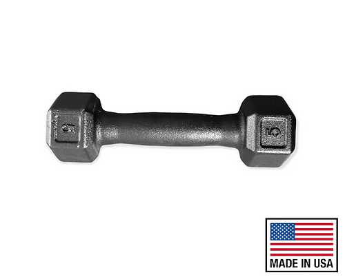 Biggins - PAIR - 5lbs - Cast Iron Dumbbells - Garage Gym Outfitters