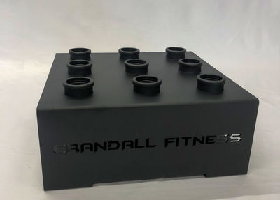 Crandall Fitness 9-Bar Holder with Plastic Inserts