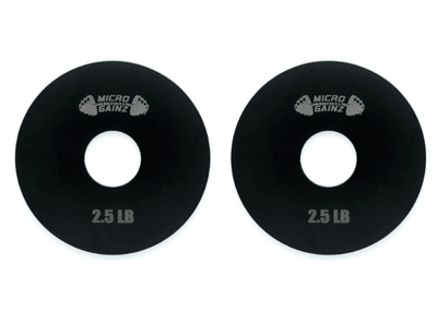 Micro Gainz Steel Olympic Weight Plates Pair of 2.5LB Plates - Garage Gym Outfitters
