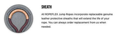 XLR40 HEAVY Jump Rope for Strength training with genuine LEATHER-GRIP