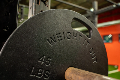 Weight It Out - Black Cast Iron Machined Weight Plate Pair