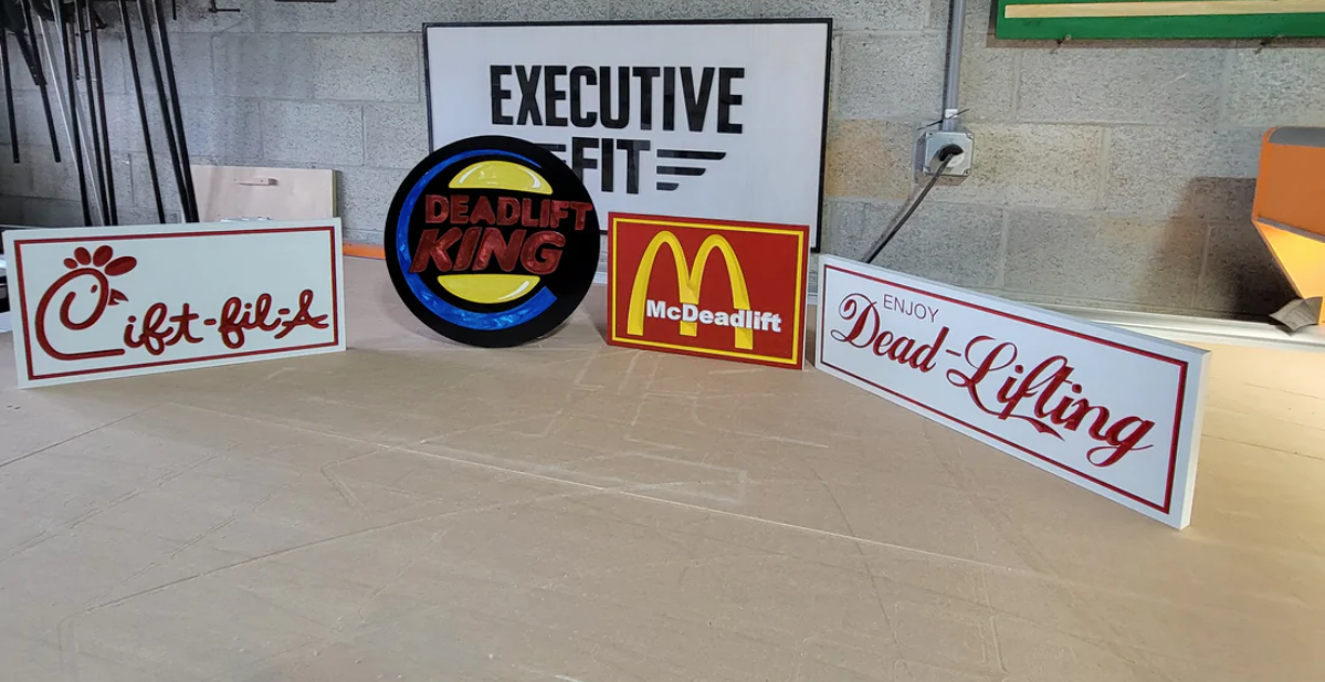 Deadlift King Gym Sign - Executive Fit LLC