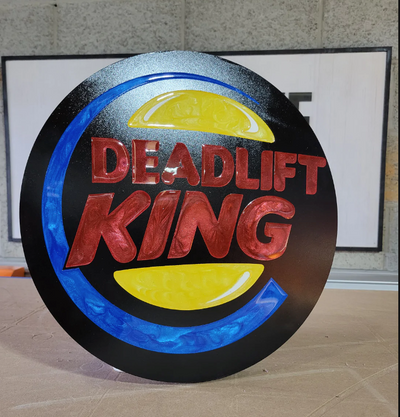 Deadlift King Gym Sign - Executive Fit LLC